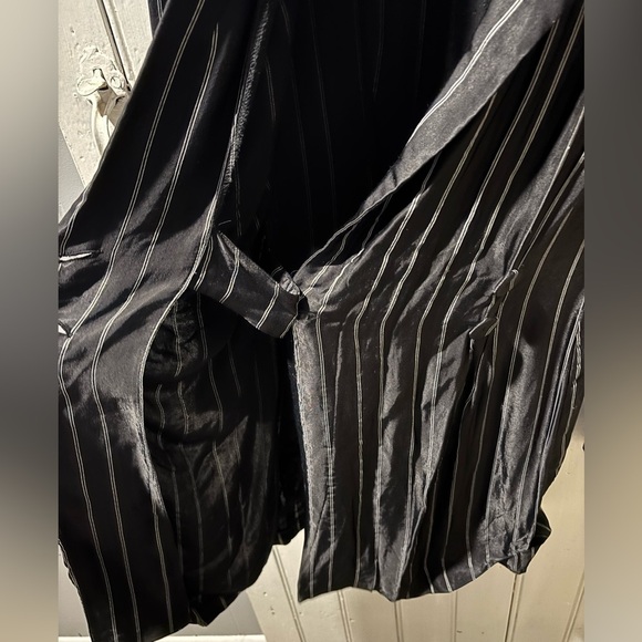 ZARA Black White Striped Blazer Mini Dress - Picture 12 of 13